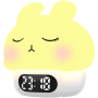 Alarm Clock Night Ligh Rabbit Silicone Pat Light With Alarm Clocks