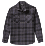 Mens Woven Plaid Shirt -grey black