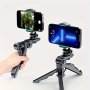 360-DEGREE Rotatable Gimbal Head Tripod Stand Abs Plastic Selfie Stick Multi-device Desk Mount For Smartphones And Cameras