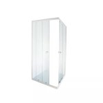 Shower Door Aqua Lux White Epoxy Cnr Entry 880X880X1850
