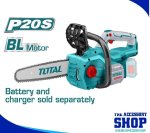 Chainsaw 20V 4.2KG With Blade 30CM 12INCH With Or Without Battery Total Tools TGSLI20128