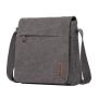 Troop London Canvas Across Body Bag - Charcoal