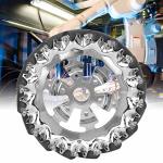 6IN Mecanum Wheel Right 35KG 45 Degree Load Wheel With 16PCS Tpu Rubber Rollers Sheet Metal Industrial Robots Parts Without Shaf