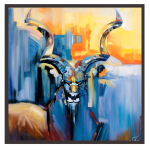 Buck Canvas Print - 900MM X 900MM Framed Canvas