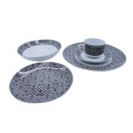 20 Piece Dots Good Mix Dot Dinner Set SGN1905