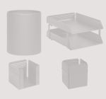 Fantastic Desk Set Fluted – 513SI