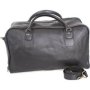 King Kong Leather Overnight Leather Travel Bag Black