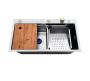 Thd - Waterfall Kitchen Sink - Including Baskets & Chopping Board