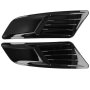 Hood Vent Covers Glossy Black Compatible With Ford Mustang 2015-2017