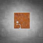 Wheelchair Sign D01 - Rust - Powder Coated Aluminum