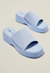 Cotton On Mae Single Vamp Flatform - Seaside Blue Pu