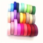 1 Roll 5 Yards 1CM 0.39INCH And 0.7CM 0.28INCH Two Specifications Double-sided Threaded Webbing For Diy Handmade Bowknot Flowe