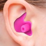 Reusable Silicone Earplugs For Swimming - Waterproof Soft & Durable With Classic Texture Design