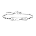 Sophia Personalized Stainless Steel Bracelet Adjustable Size 16-21CM Ready In 3 Days