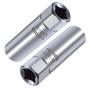 Osof 14MM & 16MM Spark Plug Socket Thin Wall 12-POINT Removal Tool 3/8 Inch Square Drive Set