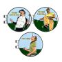 3 Pieces Magnetic Golf Ball Marker With Hat Clip Markers