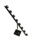 Square Tube Shield T-pole Black