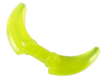 Parts Minifigure Weapon Hook With Double Blades 37341E - Trans-neon Green