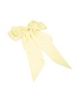 Butter Yellow Satin Fabric Bow Clip