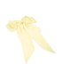 Butter Yellow Satin Fabric Bow Clip