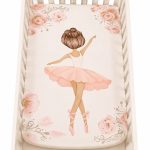 Cot Duvet Standard Size With Inner Pink Ballerina With Flowers In Stock