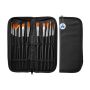 12 Pieces Paint Brushes Set Professional Artist Paint Brush -black