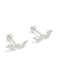 Waterproof Stainless Steel Cubic Zirconia Marquise Crawler Flat Back Studs