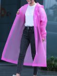 Water Resistant Raincoat For Women Windproof And Breathable Full Body Coverage With Drawstrings Casual Style For Outdoor Activit