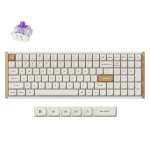 Keychron K4 He 96% Magnetic Switch Hot-swap Rgb Wireless Keyboard White Wood + Aluminium