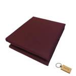 Smte Luxurious Microfiber Bed Sheets: 150X189CM+SMTE Keyring Maroon With Keychain