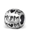 C247-C29549 - 925 Sterling Silver Mom Barrel European Bead Charm