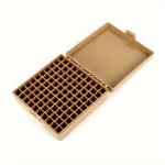 100-ROUND 9MM Ammo Case Plastic Ammo Storage Box With Secure Snap-lid Portable For Outdoor Shooting