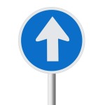 Proceed Straight Only Road Sign R107