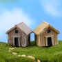 1PC/2PCS MINI Fairy Tale Garden House Decoration Accessories Garden Sculpture MINI Statues Courtyard Garden Decoration Outdoor Decoration Lawns Outdoor Decor-perfect Decorative Fairy Garden Animal