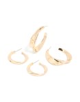 Goldair Gold Mixed Size Twisted Hoop Earrings 2-PACK