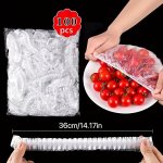 Food Wrap Storage Cover Elastic Food Cover Bag Kitchen Refrigerator Leftover Rice Fruit Food Plastic Sealed Fresh Cover Anti-odo