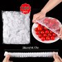 Food Wrap Storage Cover Elastic Food Cover Bag Kitchen Refrigerator Leftover Rice Fruit Food Plastic Sealed Fresh Cover Anti-odor Leak-proof Dust-proof Freezer Cover Fresh