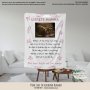 Personalised Fleece Blanket Pink Leaf Ultrasound Blanket Sonar