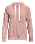 Women's Ua Rival Fleece Hb Hoodie - Retro Pink XS