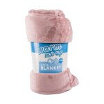 Fleece Blanket Grey Pink