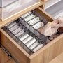 Space-saving Closet Organizer For Underwear Socks & More - Durable Large Capacity Storage Solution With Easy Sorting System