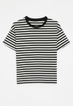 PoP Candy Striped Tee - Black & White
