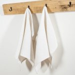 Waffle Weave KITCHEN Towel Set 2 Pack - Cream