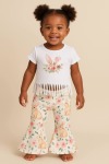 Bunny Floral Top And Bellbottoms