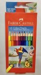 Pencil Crayons Faber Castell Long Pkt 12