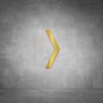 Arrow Sign D09 - Polished Brass
