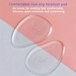 Comfortplus Silicone Forefoot Pads For Women's High Heels - Transparent Anti-slip & Pain-resistant Durable Foot Cushions