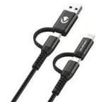 Volkano Weave Series Usb-c Male To Usb-c Female Cable