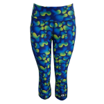 High Waist Funky 3 4 Leggings - Globules - Ladies M - 34