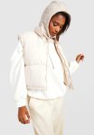 Funnel Neck Gilet - Stone